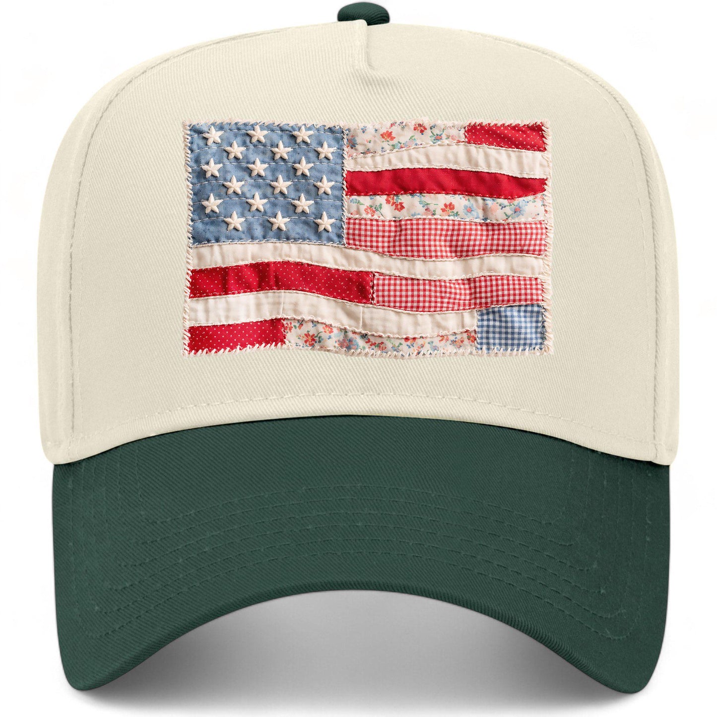 USA Flag Patchwork Hat