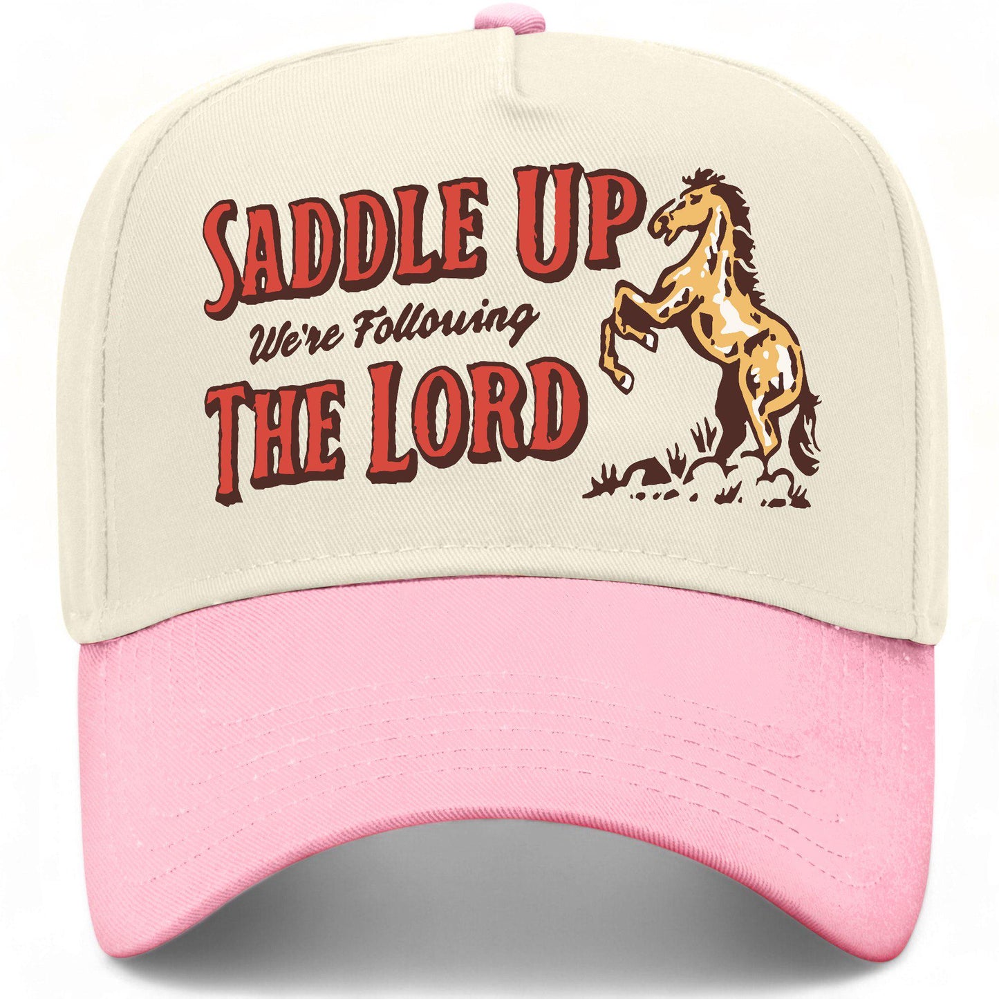 Wholesale: Saddle Up We're Following The Lord Hat | Discounted Hat Bundles | Trending and In Demand Hats for Businesses & Boutiques