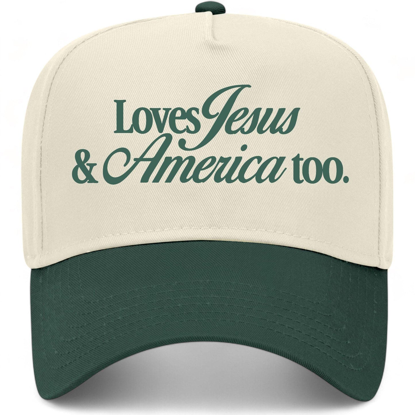 Loves Jesus & America Too Hat