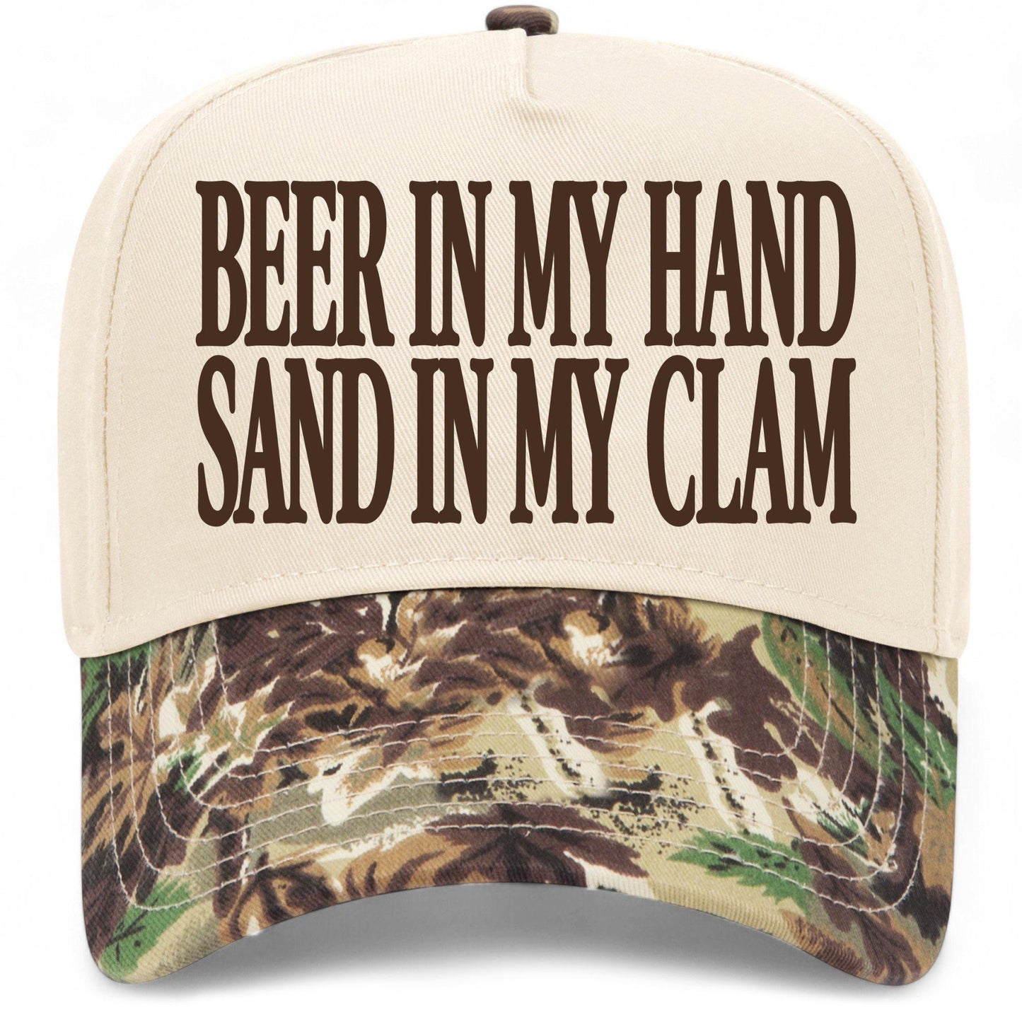 Beer In My Hand Sand In My Clam Hat