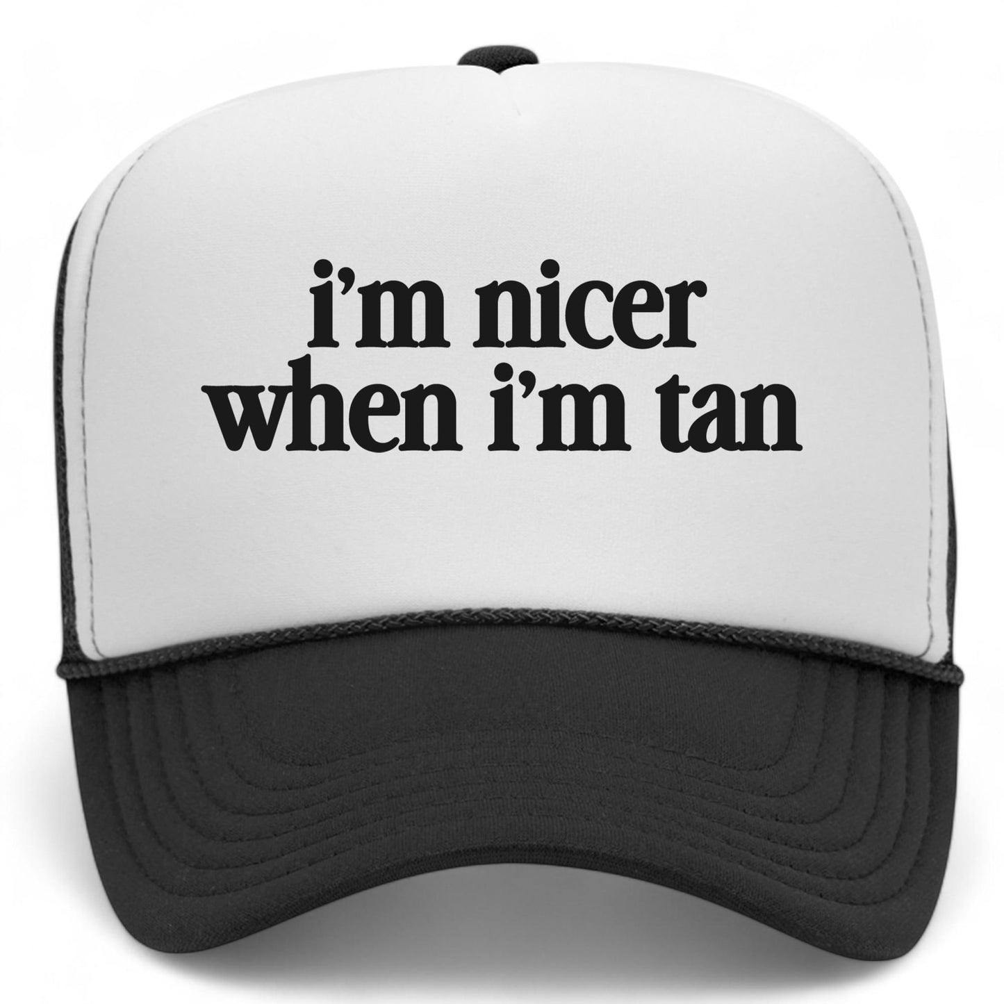 I'm Nicer When I'm Tan Mesh Back Hat