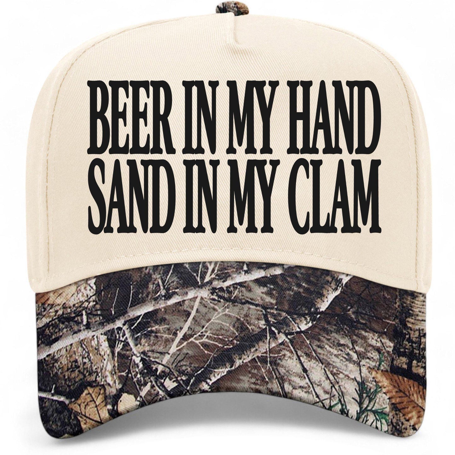 Beer In My Hand Sand In My Clam Hat