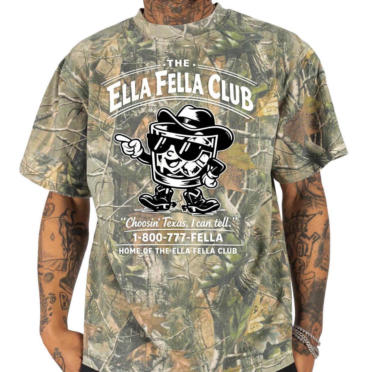 The Ella Fella Club 1-800 Tree Camouflage T-Shirt