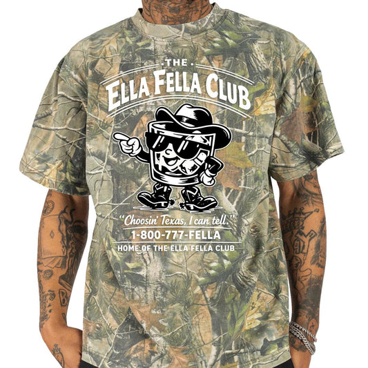 The Ella Fella Club 1-800 Tree Camouflage T-Shirt
