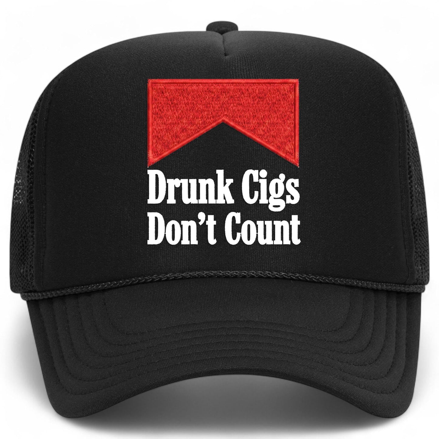 Drunk Cigs Don't Count Mesh Back Hat