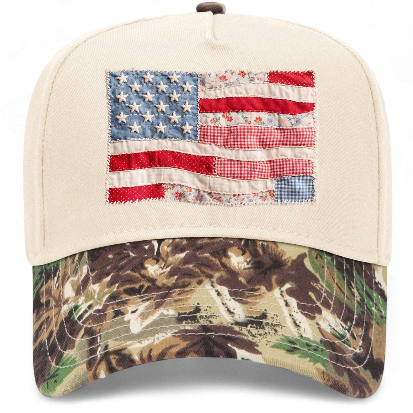 USA Flag Patchwork Hat