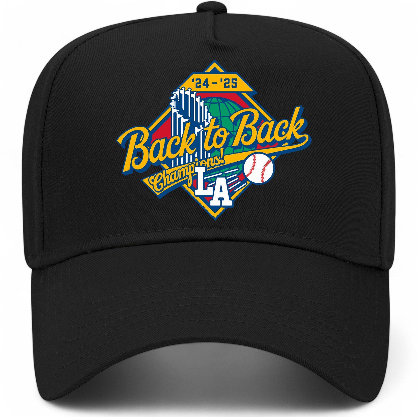 Los Angeles Baseball 2025 Champions Back to Back Hat
