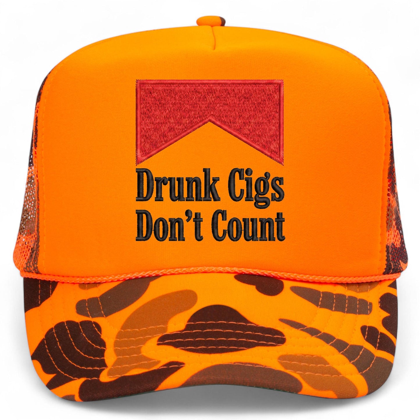 Drunk Cigs Don't Count Mesh Back Hat