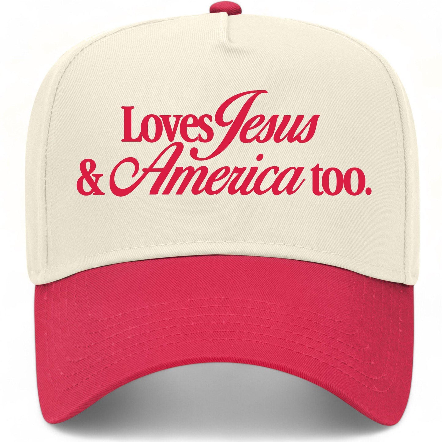 Loves Jesus & America Too Hat