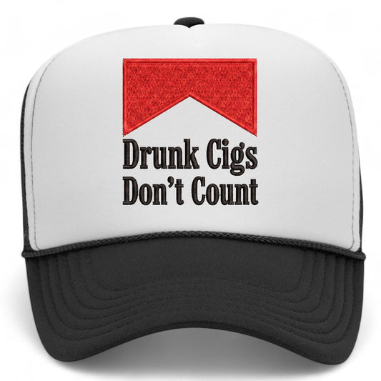 Drunk Cigs Don't Count Mesh Back Hat