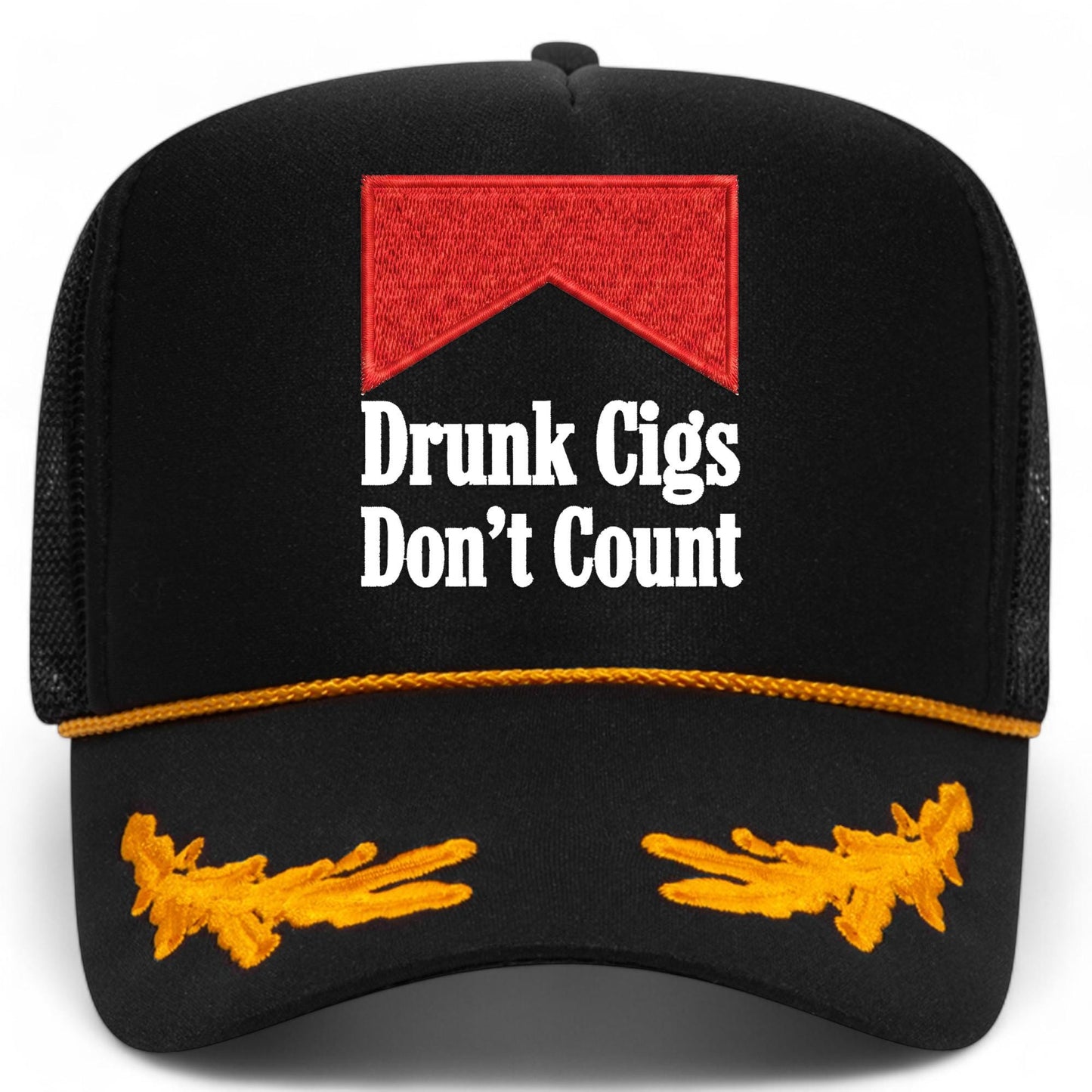 Drunk Cigs Don't Count Mesh Back Hat