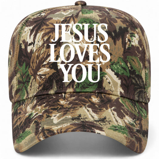 Jesus Loves You Stacked Hat
