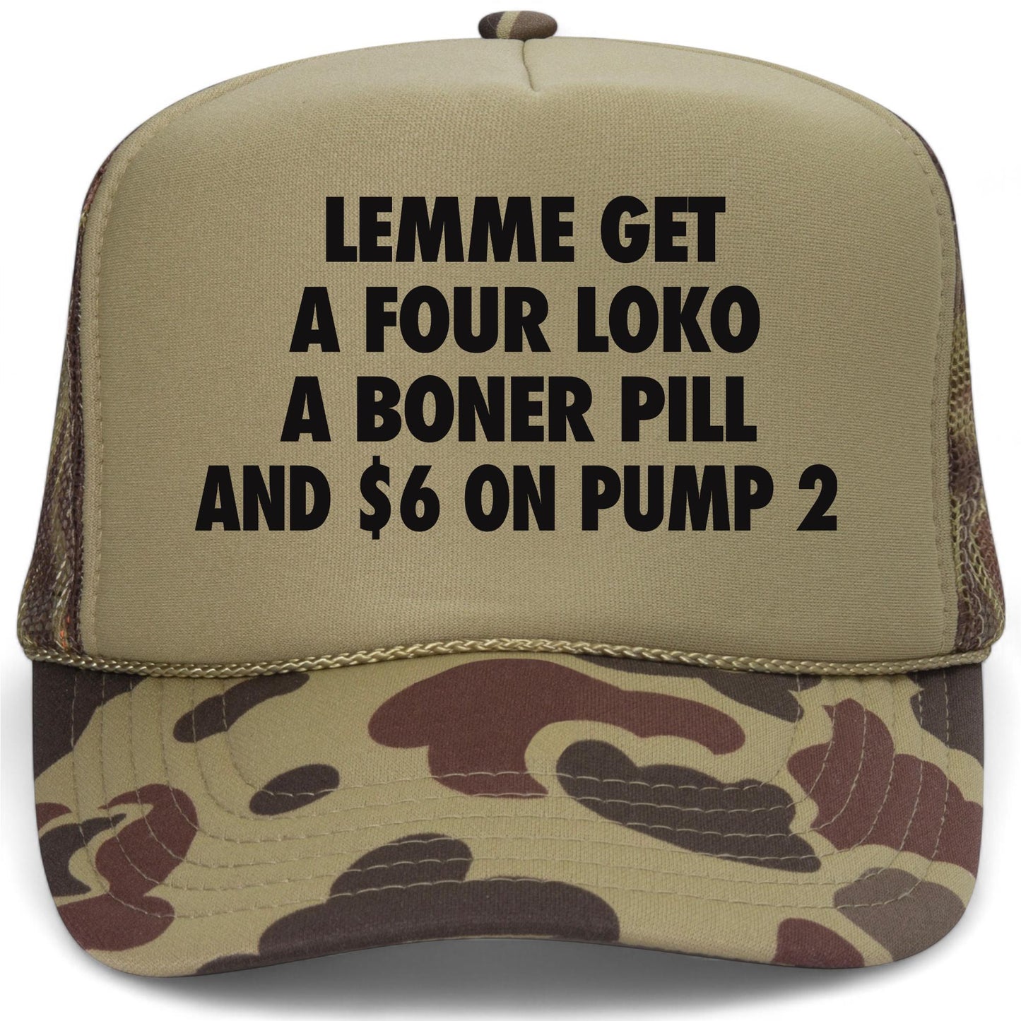 Lemme Get 6 On Pump 2 Mesh Back Hat