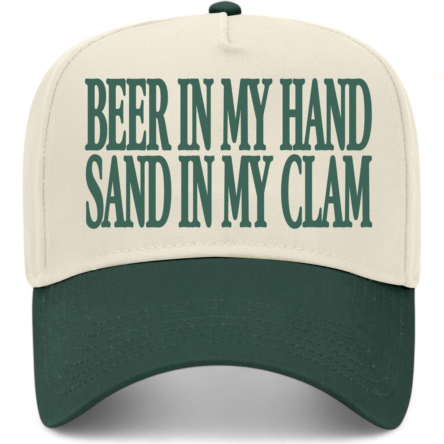 Beer In My Hand Sand In My Clam Hat