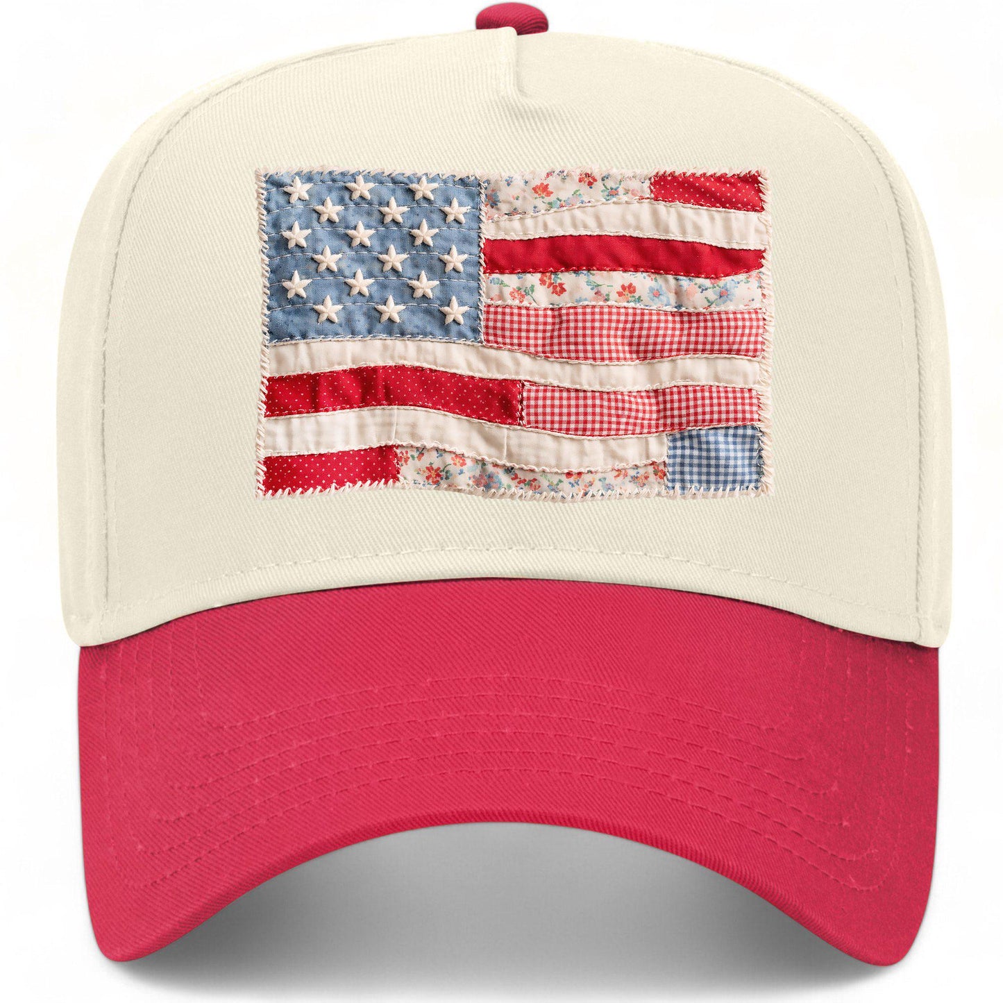 USA Flag Patchwork Hat