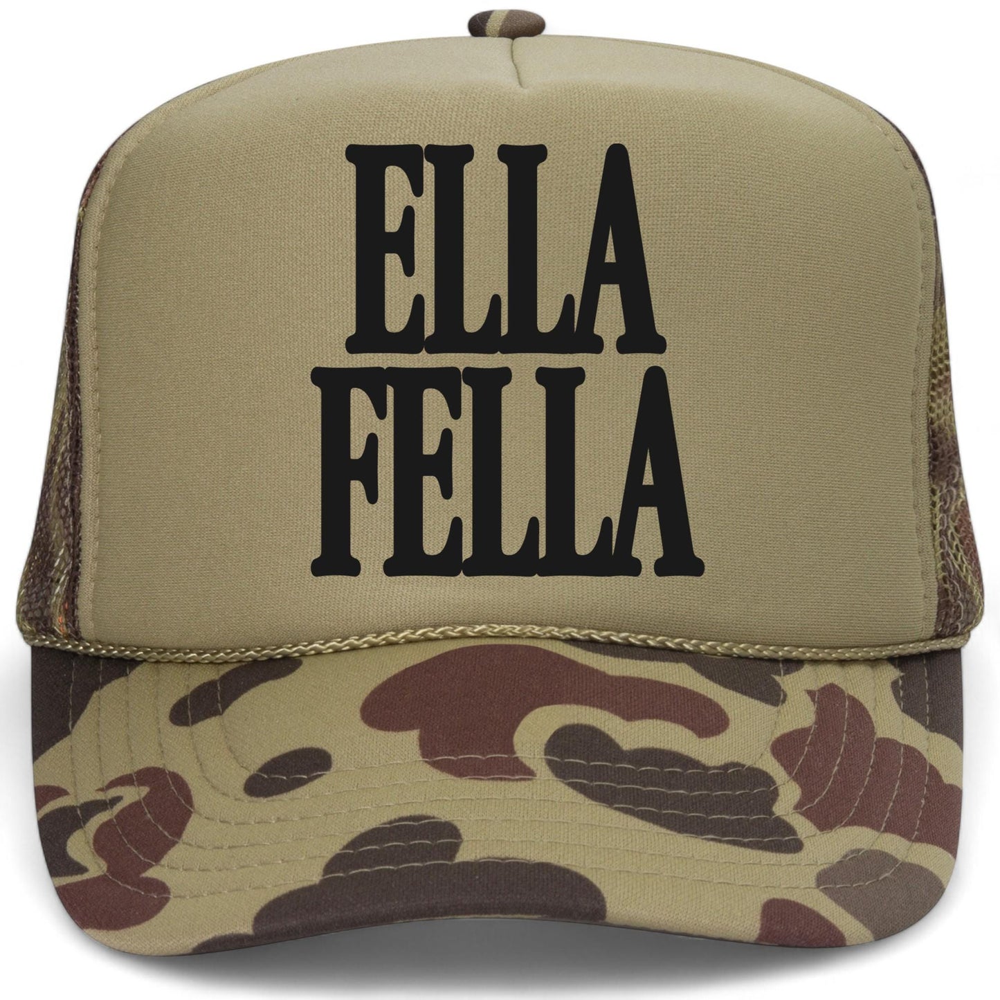 Ella Fella Serif Mesh Back Hat