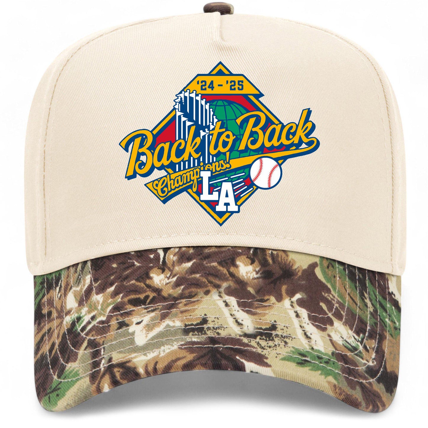 Los Angeles Baseball 2025 Champions Back to Back Hat